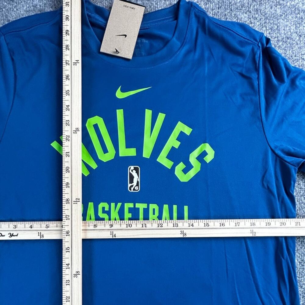 Nike Iowa Wolves G League Basketball Blue Long Sleeve Shirt Men’s L Tall NWT - Picture 6 of 9